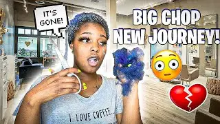 BIG CHOP ON MY DAMAGED HAIR | starting my healthy hair journey (4C Natural Hair)