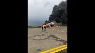 Авиакатастрофа в Шереметьево / Plane Crash Landing in Russia Moscow (05.05.2019)