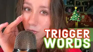 ASMR | repeating tingly christmas trigger words 🎄