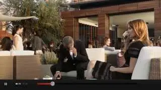 Lauriane Gilliéron boit un café avec George Clooney dans le nouvelle pub Nespresso