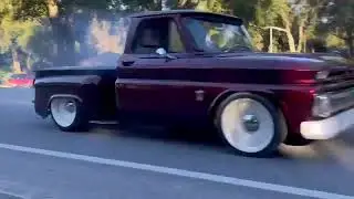 Burnout in the Chevy C10 Hot Rod