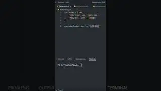 [MUST WATCH] Flatten an array in Node JS / JavaScript #shorts #javascript #coding #nodejs