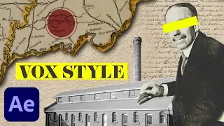 Vox Map Collage Animation | 3D Camera Movement (After Effects Tutorial)