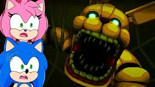 Sonic and Amy Play Five Nights at Freddy's Into the Pit
