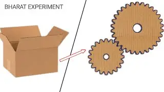 Cardboard Gear || How to make Gear at home || New idea