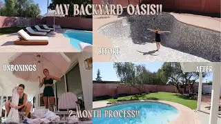 INSANE Back yard TRANSFORMATION!!! // making my house a home