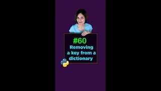 Removing a Key from a Dictionary Python