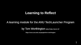 Learning to Reflect 2021