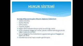 20.) Hukuk Sistemi, Yazı, Dil ve Edebiyat(KPSS, TYT, AYT)(İslamiyet Öncesi Türk Tarihi)(2023 - 2024)