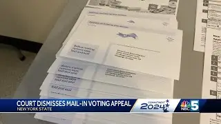 Court in New York dismisses mail0in voting appeal