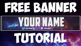 How To Make A FREE YouTube Banner Without Photoshop! (For Beginners)