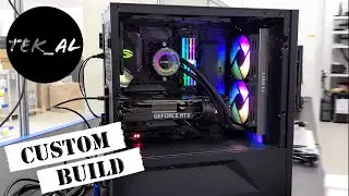 Lian Li Galahad PC Custom Build (top view) (raw - time lapse)