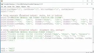 Python-4s Supplemental: Using the String Format Method
