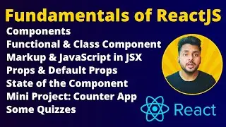 Learn ReactJS Fundamentals in Just One Video: Build Counter App