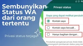 Menyembunyikan status wa dari orang tertentu