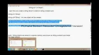 Java Tutorial by Rajan Jain : String class in java Video 15