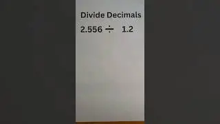 How to Divide Decimals by Decimals #shorts