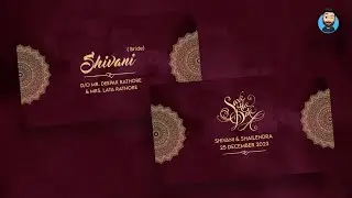 Premium cinematic Burgundy wedding invitation video for WhatsApp | Wedding invitation video | e-card