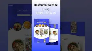 Responsive Food Website design Using HTML CSS & JavaScript  