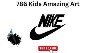 How to draw a nike logo in computer # Logo drawing easy