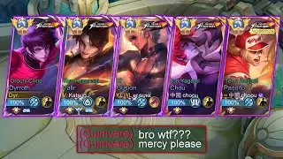 MLBB 5 MAN KOF SKIN + ALL GLOBAL PLAYERS!!🔥