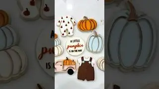 Fall pumpkin cookie cutter #shorts #cakedecorating