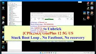 [CPH2583] Fix OnePlus 12 5G US Stuck Boot Loop , No Fastboot, No recovery