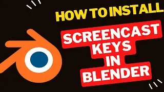How to install screencast keys in Blender