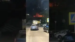 В Подмосковье загорелась электричка Москва - Тверь