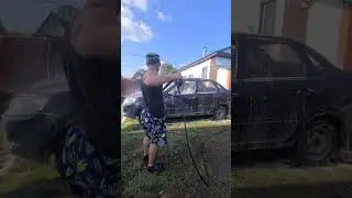 Моем машину автопена Grass