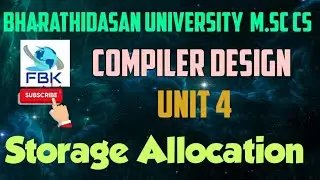 Storage Allocation Strategy | Run Time Storage Allocation