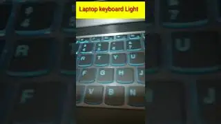 laptop keyboard light on