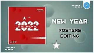 New year poster editing || happy new year 2022 || pixallab editing tutorial