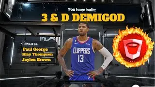 MY *NEW* 3 & D TWO GUARD BUILD IS BREAKING NBA 2K23! SUPER RARE OVERPOWERED DEMIGOD BUILD IN 2K23!