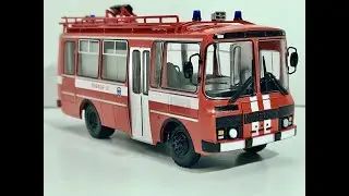 Наши Автобусы Спецвыпуск №2 АГ-12 (ПаЗ-3205) Пожарный Спецназ  MODIMIO 