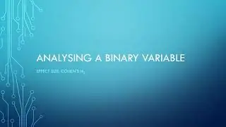 Concept - Cohen h (one-sample) - Effect size for binomial test