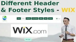 How to create amazing header in WIX website, header and footer design 2022