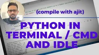 Python For Beginners | How to use python in Terminal/CMD. What is python IDLE?