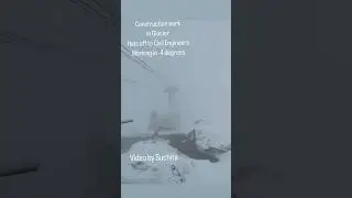 Mt. Titlis Switzerland glacier.. construction work in progress at -4 degree temperature