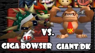 Giga Bowser Vs. Giant Donkey Kong!! (SMASH REMIX)