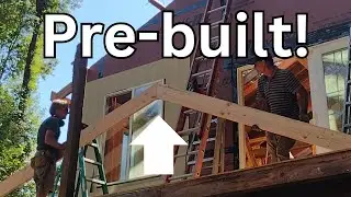 RAFTERS installed in ONE Piece | Gable End Barge Rafter with 2x4  Lookouts