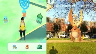 CAPTURANDO INICIALES/STARTERS A SACO! CHARIZARD SALVAJE! [Pokémon GO-davidpetit]