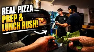 Inside a Busy Pizzeria: Morning Prep & Lunch Rush | Pizza Chef POV