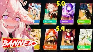 ¡ACTUALIZACIÓN! ► BANNERS  5.0 a 5.4 ROADMAP / Genshin Impact