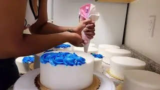 How to make cake 4 de julio / cake 4th of July / Decoración al por mayor 🇺🇲