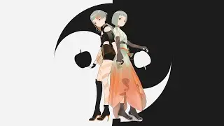 【自作モデルMMD】Bad Apple!!【知声】