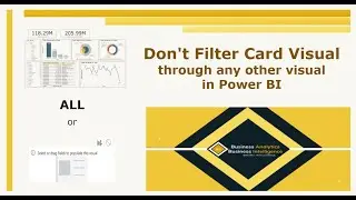 Un-Filter Card Visualization | ALL | Edit Interaction | Power BI