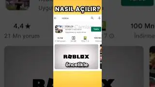ROBLOX NASIL AÇILIR 😱 #roblox #shorts #robloxyasak #oyun