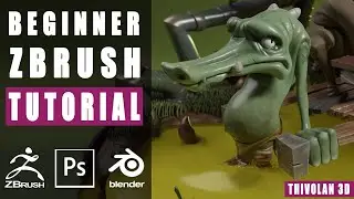 ZBrush Complete Beginner's Course: NEW TUTORIAL!!!