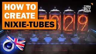 [015] How to create NIXIE-TUBES! | Cinema 4D Tutorial | ENG